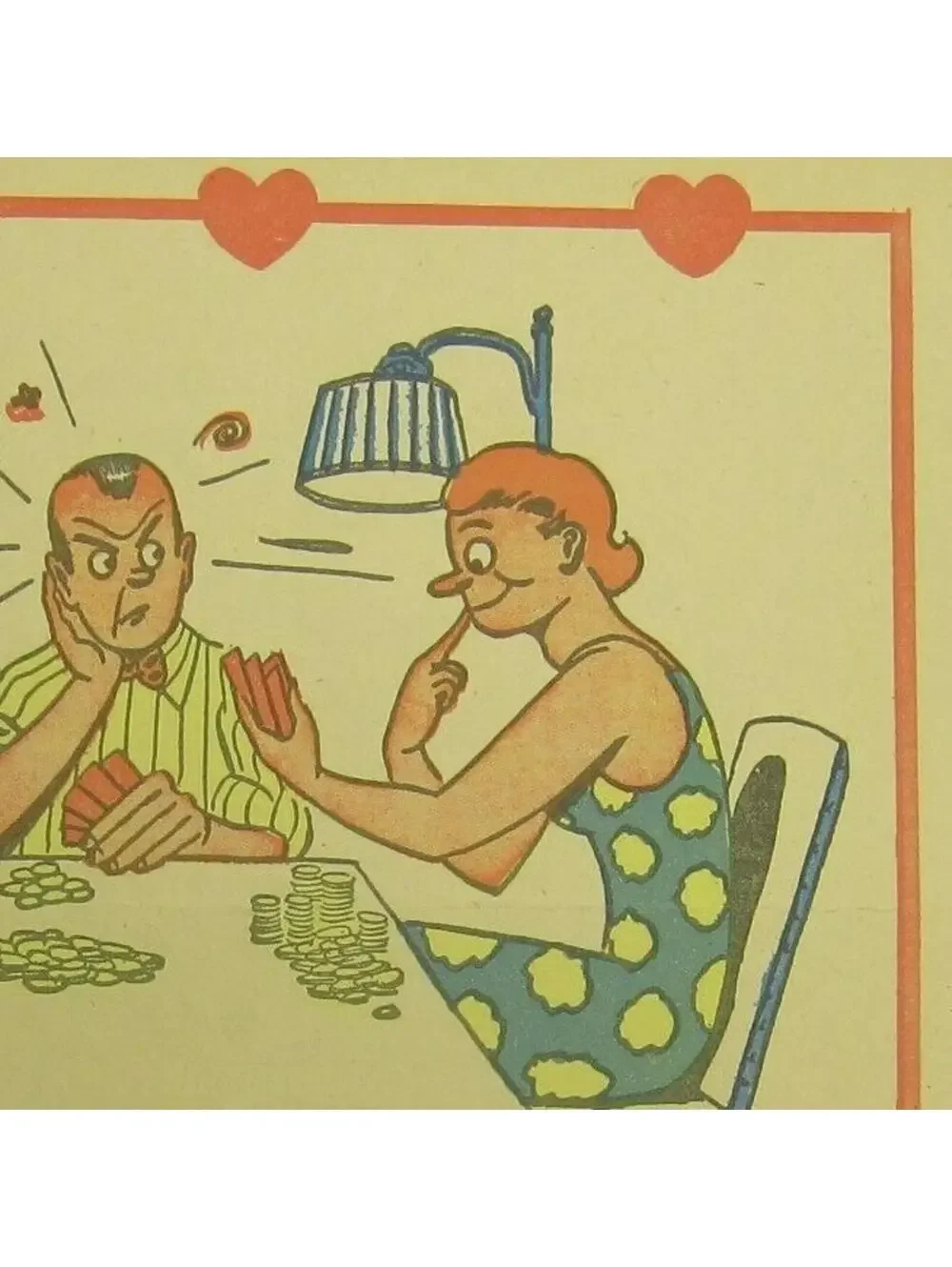 Vintage Vinegar Valentine Card Player Penny Dreadful Sarcasm Insult Ephemera